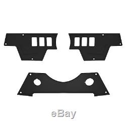 STVMotorsports Custom Aluminum Black Dash Panel for 2015-2018 Polaris RZR XP 900 with 4 Laser Rocker Switches Included 