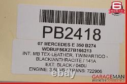 03-09 Mercedes W211 E550 E350 Right Passenger Side Rocker Panel Skirt Black