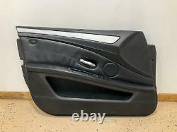 06-10 BMW E60 M5 Driver Front Interior Door Panel (Black Leather) Aluminum Trim