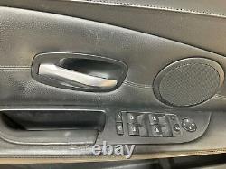 06-10 BMW E60 M5 Driver Front Interior Door Panel (Black Leather) Aluminum Trim