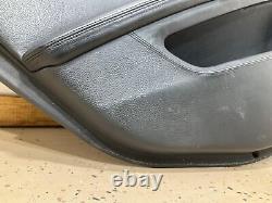 06-10 BMW E60 M5 Left Rear Interior Door Panel (Black Leather) Aluminum Trim