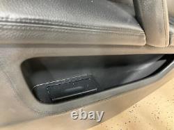 06-10 BMW E60 M5 Right Rear Interior Door Panel (Black Leather) Aluminum Trim