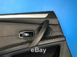 08 09 10 Bmw E60 M5 Rear Left Driver Side Door Panel Black Brushed Aluminum