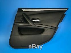 08 09 10 Bmw E60 M5 Rear Right Passenger Door Panel Black Brushed Aluminum