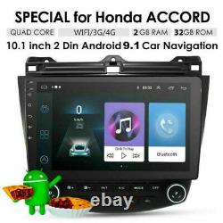10.1 Android 9.1 Radio GPS 2GB+32GB Wifi A/C Dash Panel for Honda Accord 03-07