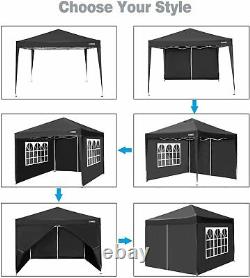 10'x20' Patio Gazebo Outdoor Pop Up Gazebo with6 Side Panels LARGE SPACE MULTIPLE