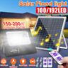 100/200W Solar Panel bluetooth Music Flood Light Outdoor Wall Lamp + Dual Remote