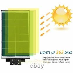 1000W Dusk to Dawn Solar Commercial Street LED Lights with Solar Charging Panel+RC