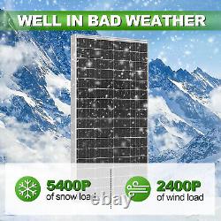 100W 200W 300W 12V Monocrystalline Solar Panel Home Charging Camp Power Caravan