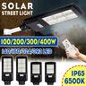 100W-400W LED Solar Panel Street Light PIR Motion Sensor Wall Lamp + Remote Home