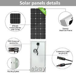 100W Solar Panel Powered Bionaire Thin Window Quiet Cool Fan Attic Gable Fan Kit
