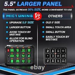 12 Gang RGB Switch Panel ON/OFF LED Light Bar Electronic Relay System Marine Boa