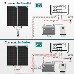 12V 250W Watt Mono Solar Panel Power RV Camping Home Boat Camp Off Grid 12BB New