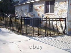 180 Linear Feet Of 4' High Georgia Style Aluminum Fence With Posts & Caps