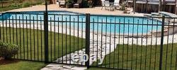 180' Of 54 High Carolina Style Pool Code Aluminum Fence With Posts & Caps