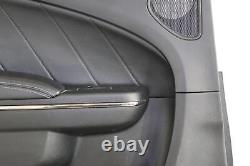 19-22 Dodge Charger Hellcat Rear Left Interior Door Trim Panel (Black/Aluminum)