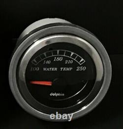 1957 Chevy Car 3 Gauge GPS Dash Panel 5 Speedometer Black