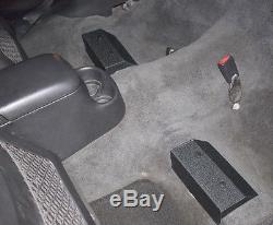 1982-1992 Camaro/Firebird Black Aluminum Rear Seat Delete Panels Covers, Pair