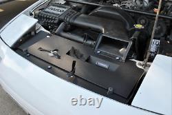 1986-91 Mazda RX7 FC Aluminum Radiator Air Diversion Panel Under Hood JDM V2 BK