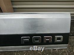 1987-1996 ford f-150 f-250 f-350 Tail gate aluminum trim panel black FREE SHIP