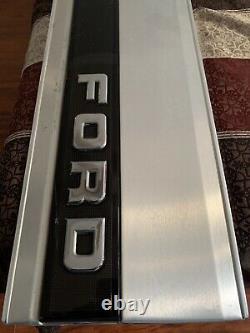 1987-96 OEM Ford F-150 F-250 F-350 Tailgate Trim Panel Insert with Black Reflector