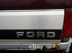 1992-1996 Ford truck F-150 F-250 F-350 Tailgate aluminum Finish Trim Panel OEM