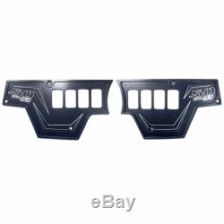 2 Piece Aluminum Dash Panel 8 Switch Black Polaris RZR XP1000 XP 900s 2016 Turbo