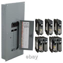 200 Amp 20-Space 40-Circuit Indoor Main Breaker Panel Box with Cover Electrical