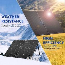 200 Watt 12 Volt Foldable Solar Panel Suitcase Portable RV Camping Solar Charger