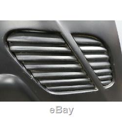 2000-2006 BMW E46 2dr Aftermarket M3 GTR Style Fiber Glass Hood Panel Black