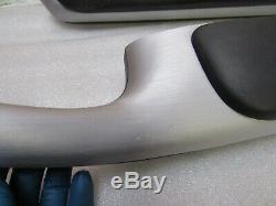 2001-2006 BMW E46 M3 M Left & Right Door Panel Armrest Brushed Aluminum Pair OEM