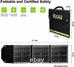 200W 62400mAh Solar Portable Power Station Generator Power Supply + 60W Panel