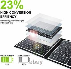 200W 62400mAh Solar Portable Power Station Generator Power Supply + 60W Panel