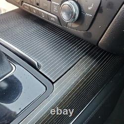 2014 AUDI S6 C7 Black Wood Aluminum Stripes Beaufort Interior Trim Panel Set