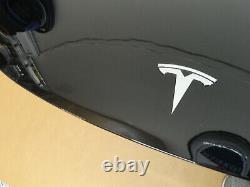 2017 2021 Tesla Model 3 OEM Front Aluminum Hood Black with Emblem Pick Up Only