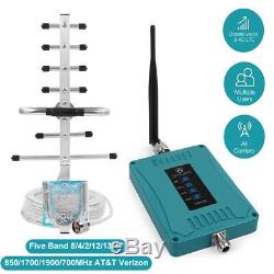 2G 3/4G AT&T Verizon 700/850/1700/1900MHz Cell Phone Signal Booster LTE Repeater
