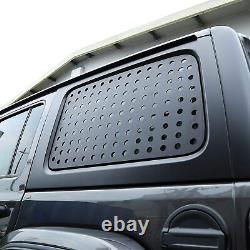 2PCS Rear Door Window Glass Panel Cover Trim for Jeep Wrangler JL 2018+ 4Door