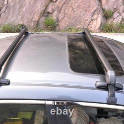 2PCS/Set Universal Car Roof Rail Luggage Rack Baggage Carrier Cross Bar Aluminum