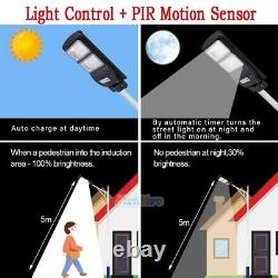 2Packs LED Solar Street Light 90W, Waterproof White 6500K 900000lm Dust-to-Dawn