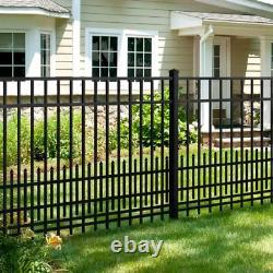 3/4 in. X 1.5 ft. X 6 ft. Black Aluminum Fence Puppy Guard Add-On Panel