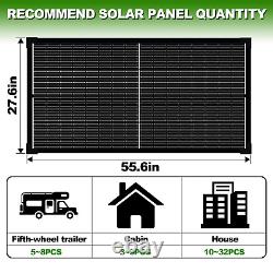 300W 600w 900w Watt Monocrystalline Solar Panel 12V RV Camping Home Off-Grid