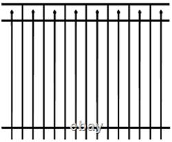 36 LINEAR FEET OF 4' HIGH CAROLINA STYLE ALUMINUM FENCE withPOSTS & CAPS