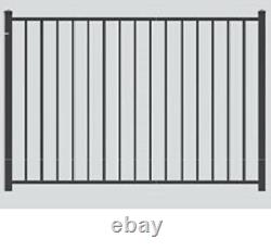 36 LINEAR FEET OF 4' HIGH TEXAS STYLE ALUMINUM POOL CODE FENCE withPOSTS & CAPS