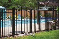 36 LINEAR FEET OF 54 HIGH GEORGIA STYLE ALUMINUM POOL CODE FENCE withPOSTS & CAPS
