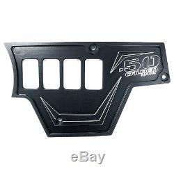 3pc Billet 8 Switch Dash Panel Plates Polaris RZR XP 1000 2+4 Seat Stealth Black