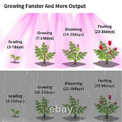 4000W Indoor LED Grow Lights Full Spectrum Plant Flower Bloom Hydroponics Panel