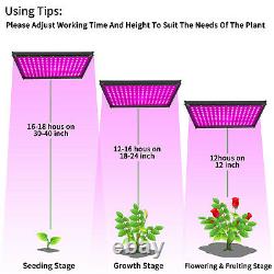 4000W Indoor LED Grow Lights Full Spectrum Plant Flower Bloom Hydroponics Panel