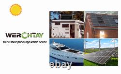 400W 300W 200W 100W Watt 12V Mono Solar Panel Home Charging RV Camping Off-Grid