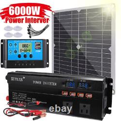 400W Solar Panel Kit Battery Charger 6000W Inverter Controller RV Travel Trailer