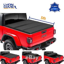 5'/60.3 Hard Tri Fold Truck Bed For 2020 Jeep Gladiator JT Tonneau Cover